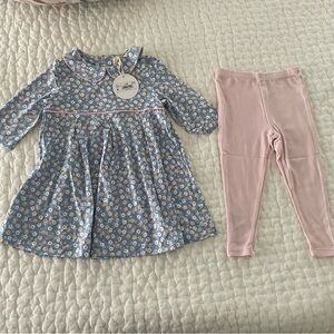 NWT Angel Dear/Tullabee Bamboo Beth Country Calico Floral Top and Pant